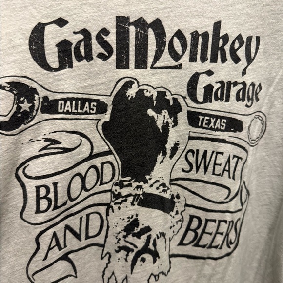 Gas Monkey Garage Graphic Long Sleeve  Tee Size X Large - Picture 1 of 5